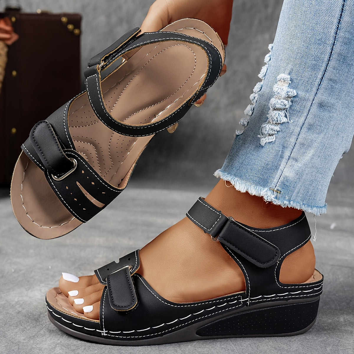 Orthopedic comfort flex slip-on sandals for women | Ariya -4