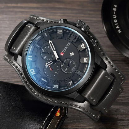 Classic leather strap wristwatch for men | Legacy - 3