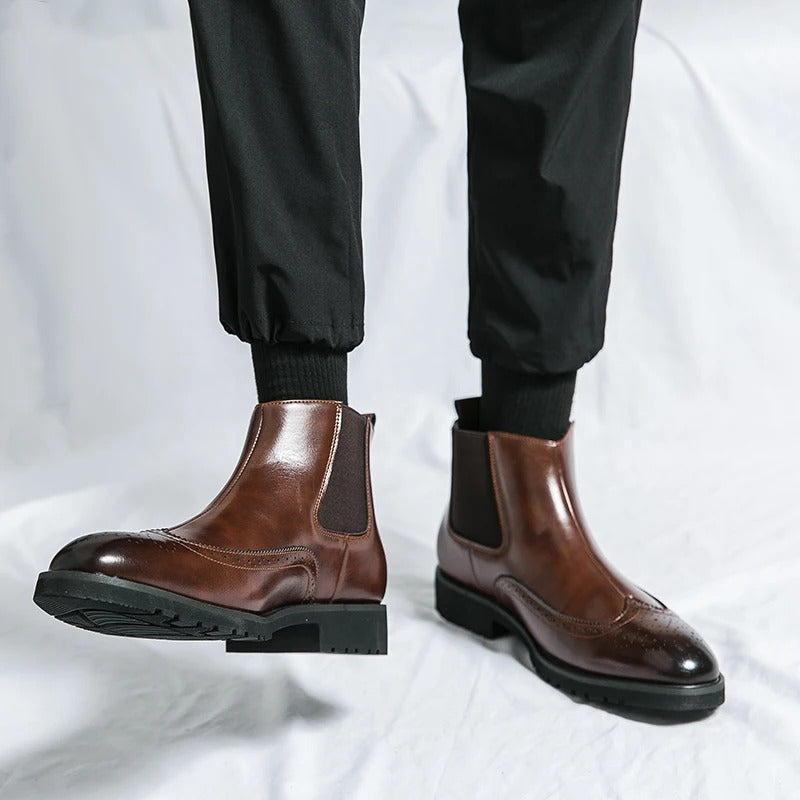 Classic leather chelsea boots for men | Alden - 14