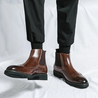 Classic leather chelsea boots for men | Alden - 14