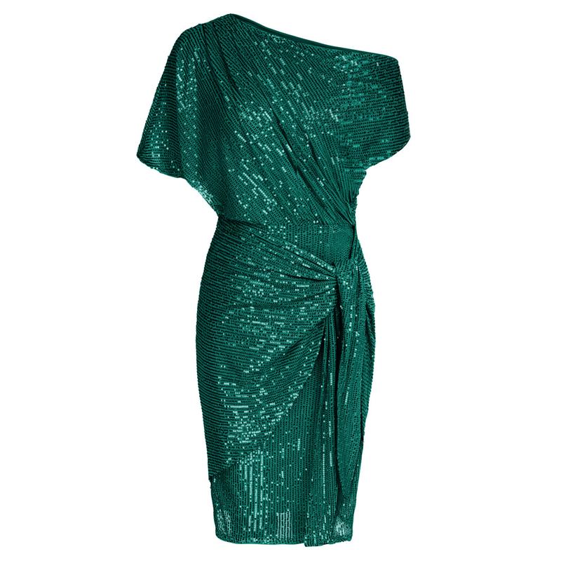 Elegant Off Shoulder Sequin Bodycon Dress Chic For Women | Ariselle