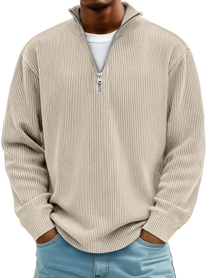 Warm classic knit crew-neck sweater for men | Calix -7