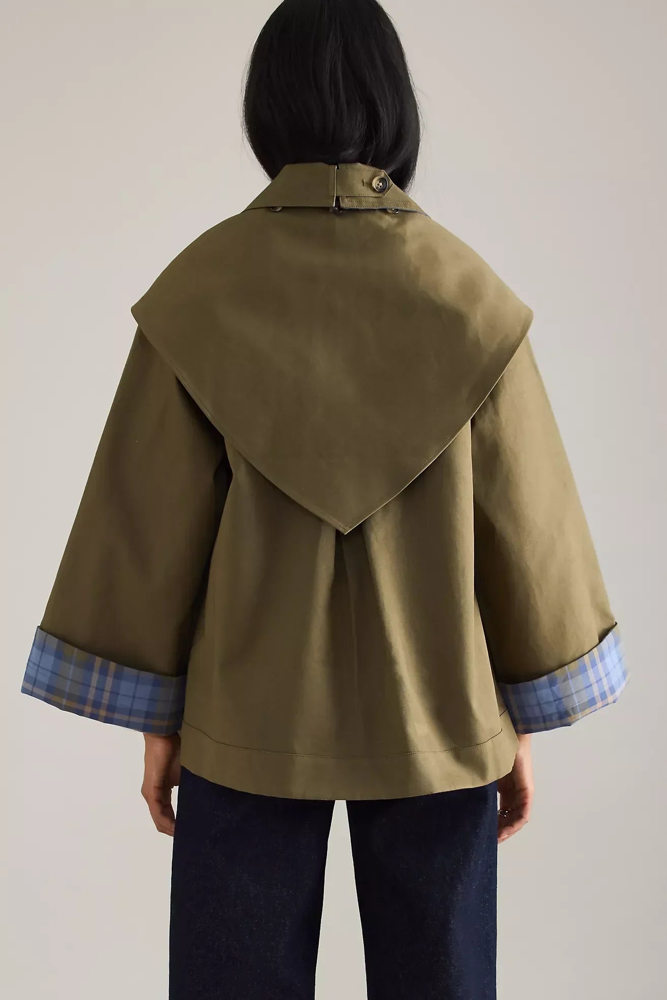 Reversible everyday trench crop jacket for women | OLIVIA - 5