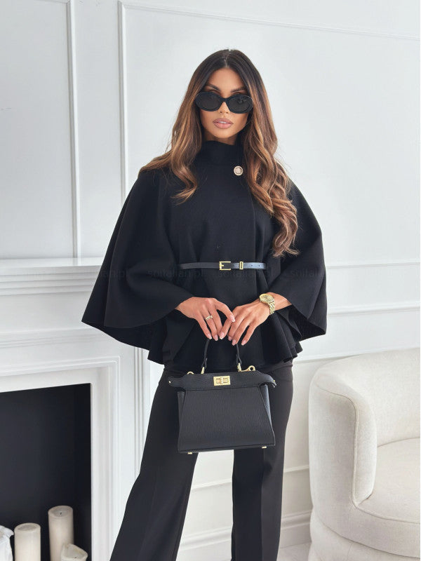 Chic belted butterfly casual jacket for women | Lea -5
