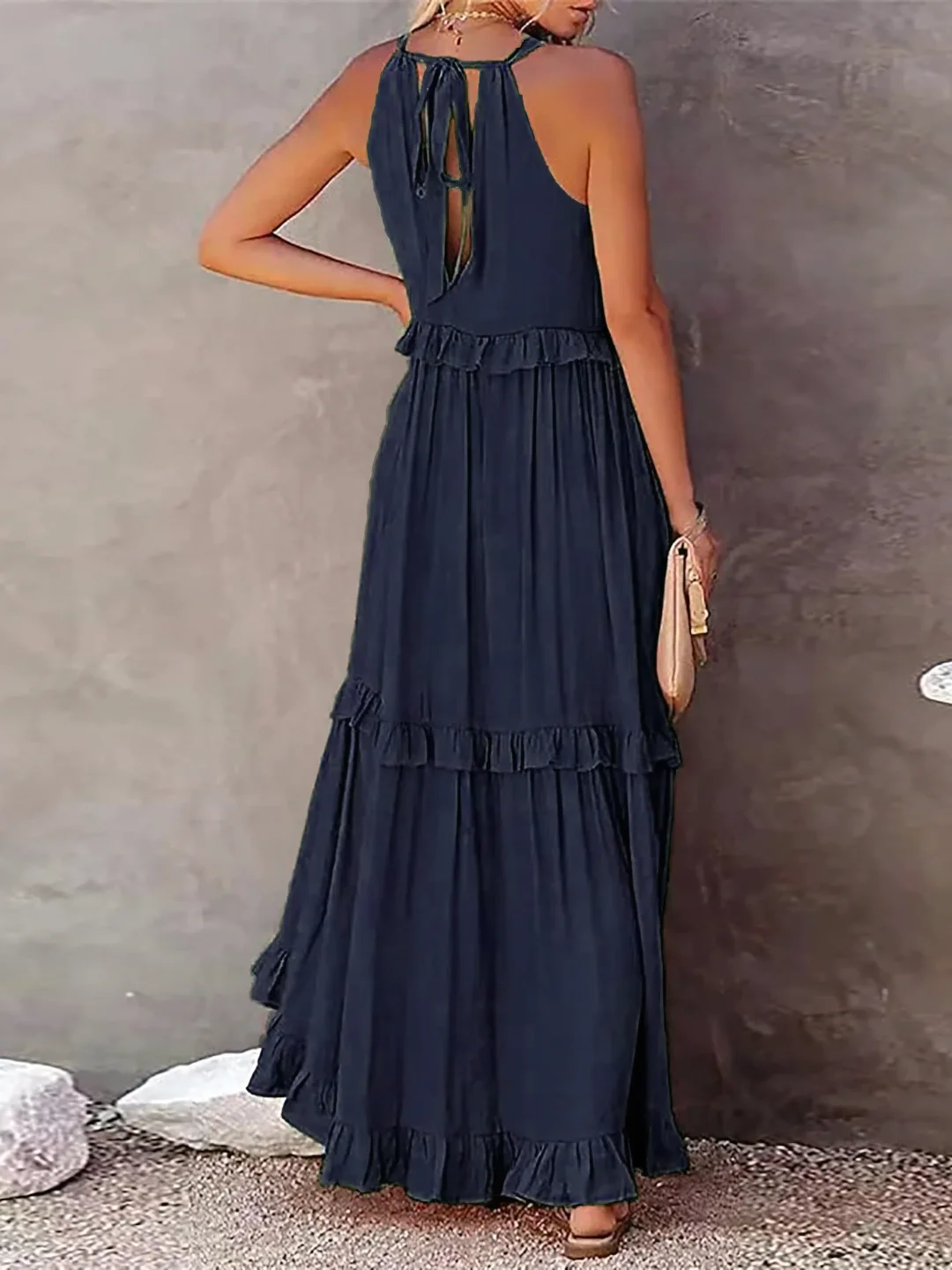 Tiered Ruffle Long Dress Chic For Women | Lara