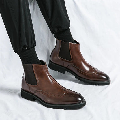 Classic leather chelsea boots for men | Alden - 12