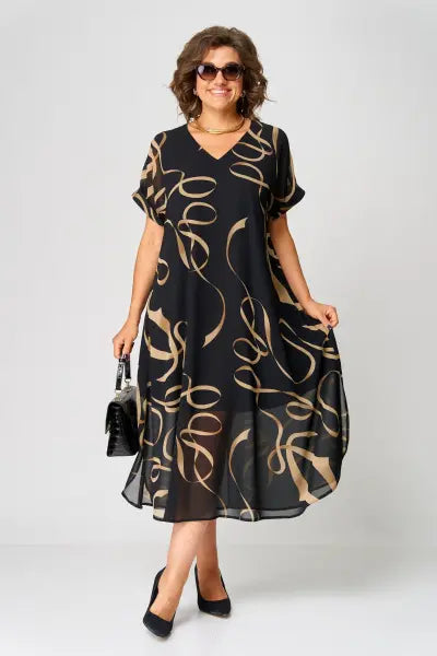 Cosy elegant everyday casual dress for women | Pauline -3