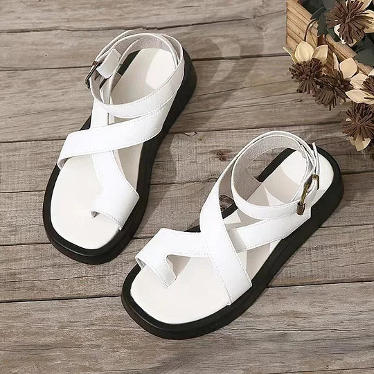 Lightweight open-toe glide sandals for women | Hallie -4