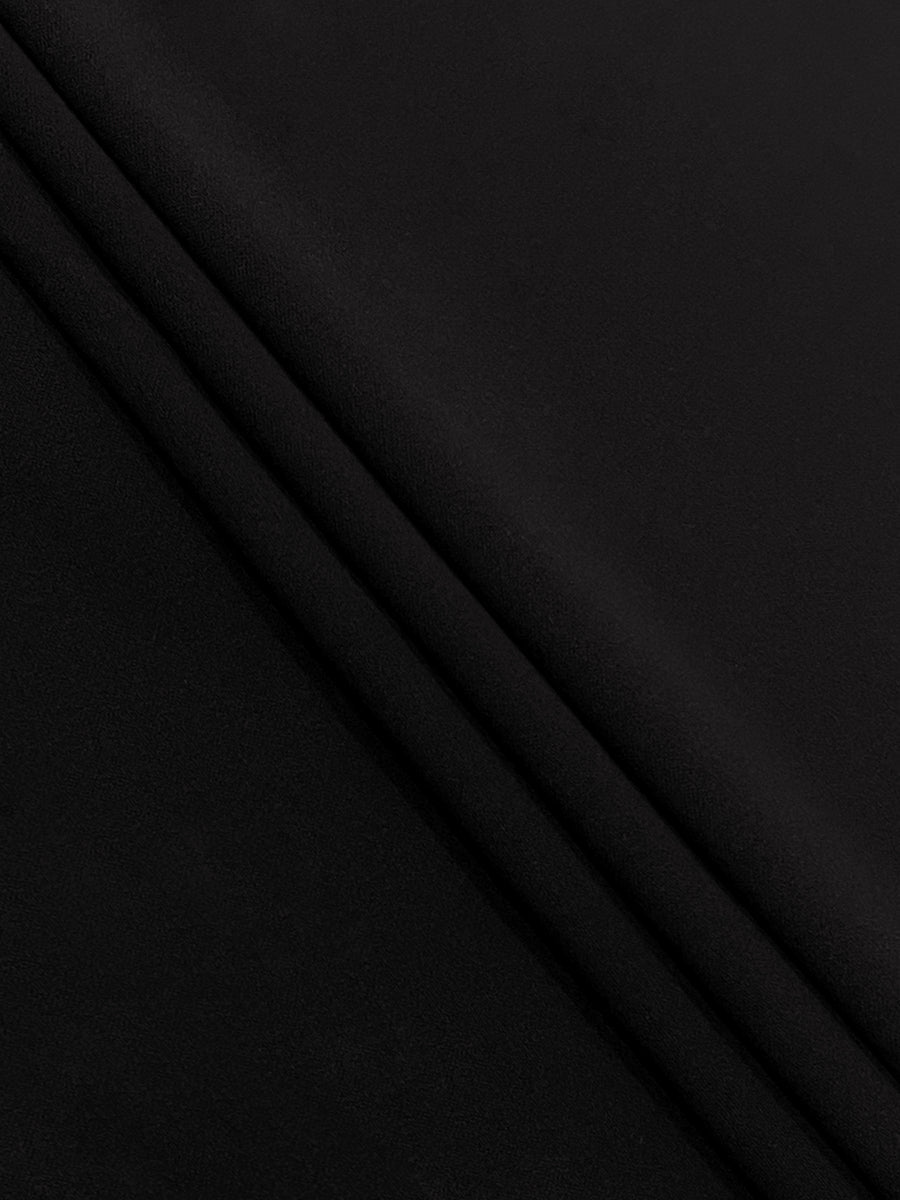 Long-sleeve skinny deep V-neck solid maxi dress for women - 10