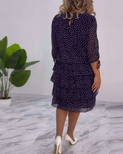 Elegant classic winter midi dress for women | Auterelle -6