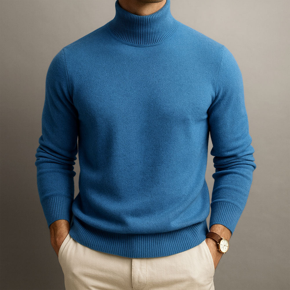 Classic Turtleneck Knit Sweater Cozy For Men | Rohan