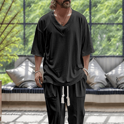 Relaxed Fit Two Piece Set Stylish For Men | Kaelen