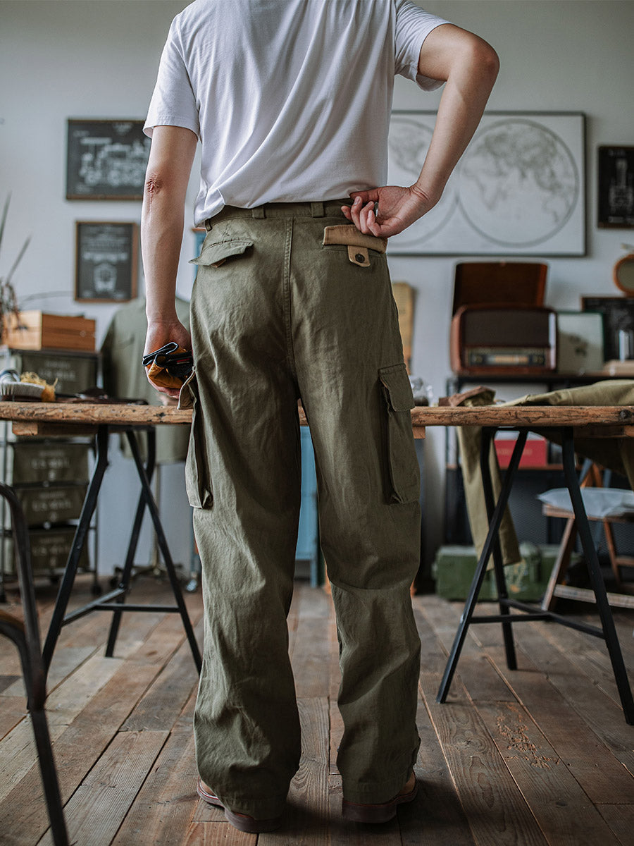 Heritage Utility Trousers with Reinforced Details Versatile for Men | Owen