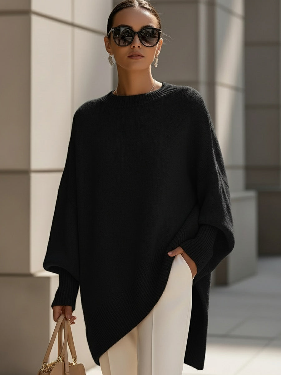 Asymmetric Hem Knit Top Stylish for Women | Evelyne