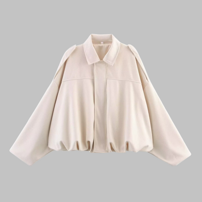 Loose Fit Military Style Jacket Stylish For Women | Calystrine