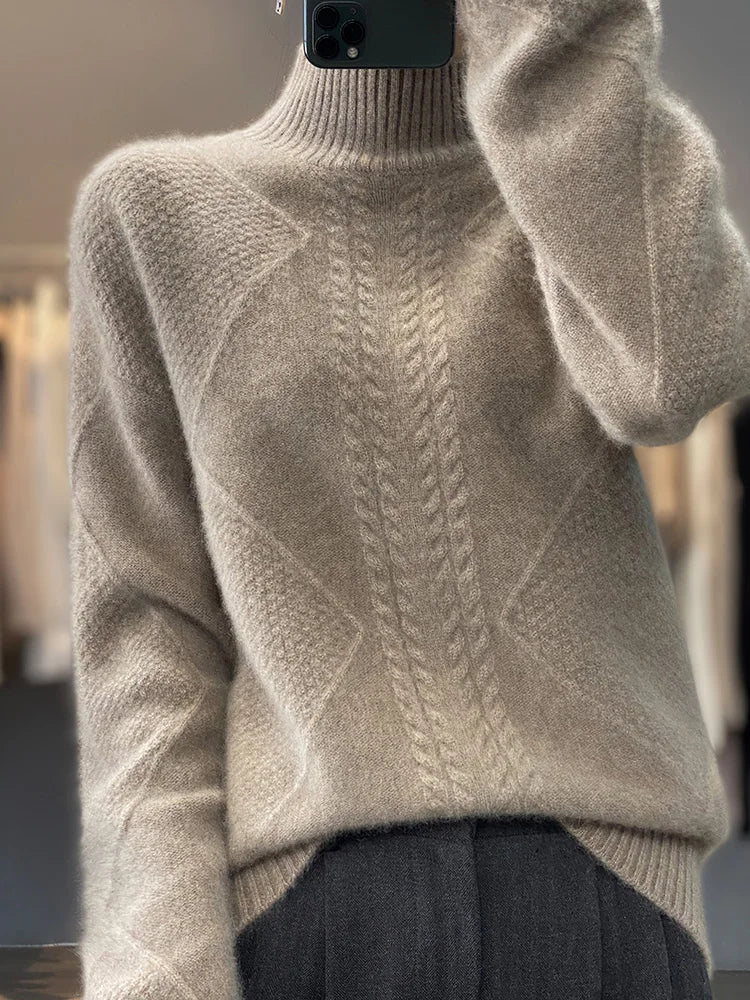 Classic Turtleneck Sweater Cozy For Women | Evelina