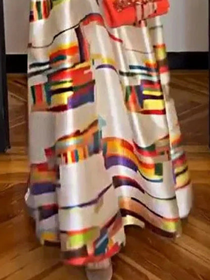 Geometric Print Sleeveless Dress Chic For Women | Isabel