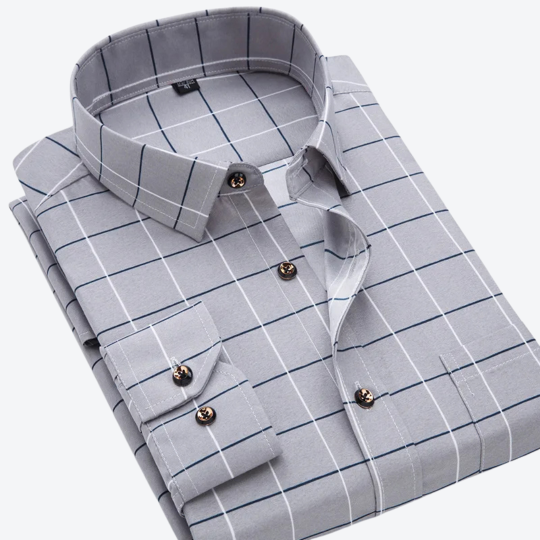 Nautical Print Long Sleeve Shirt Classic For Men | Marcellin