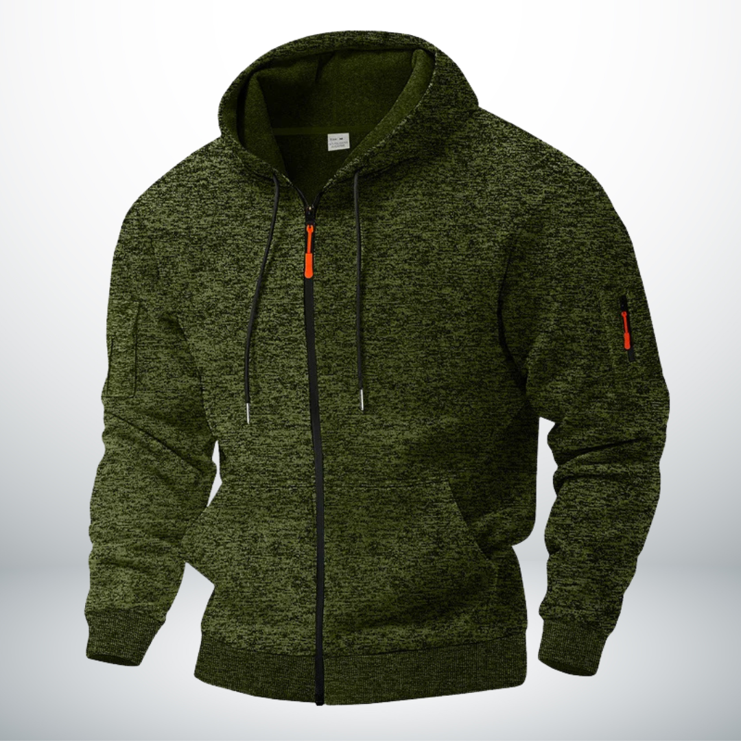 Modern stylish warm fleece jacket for men | Arvion -4