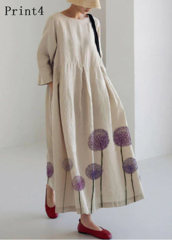 Unique patchwork everyday casual dress for women - 12