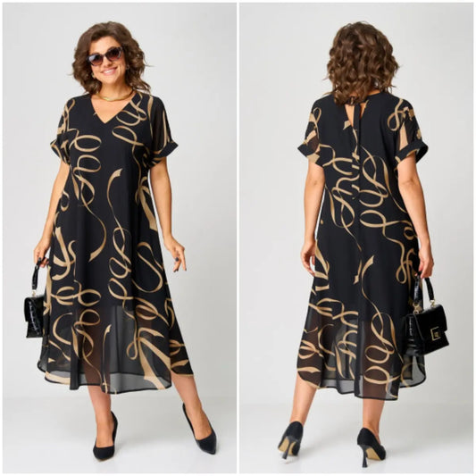 Cosy elegant everyday casual dress for women | Pauline -1