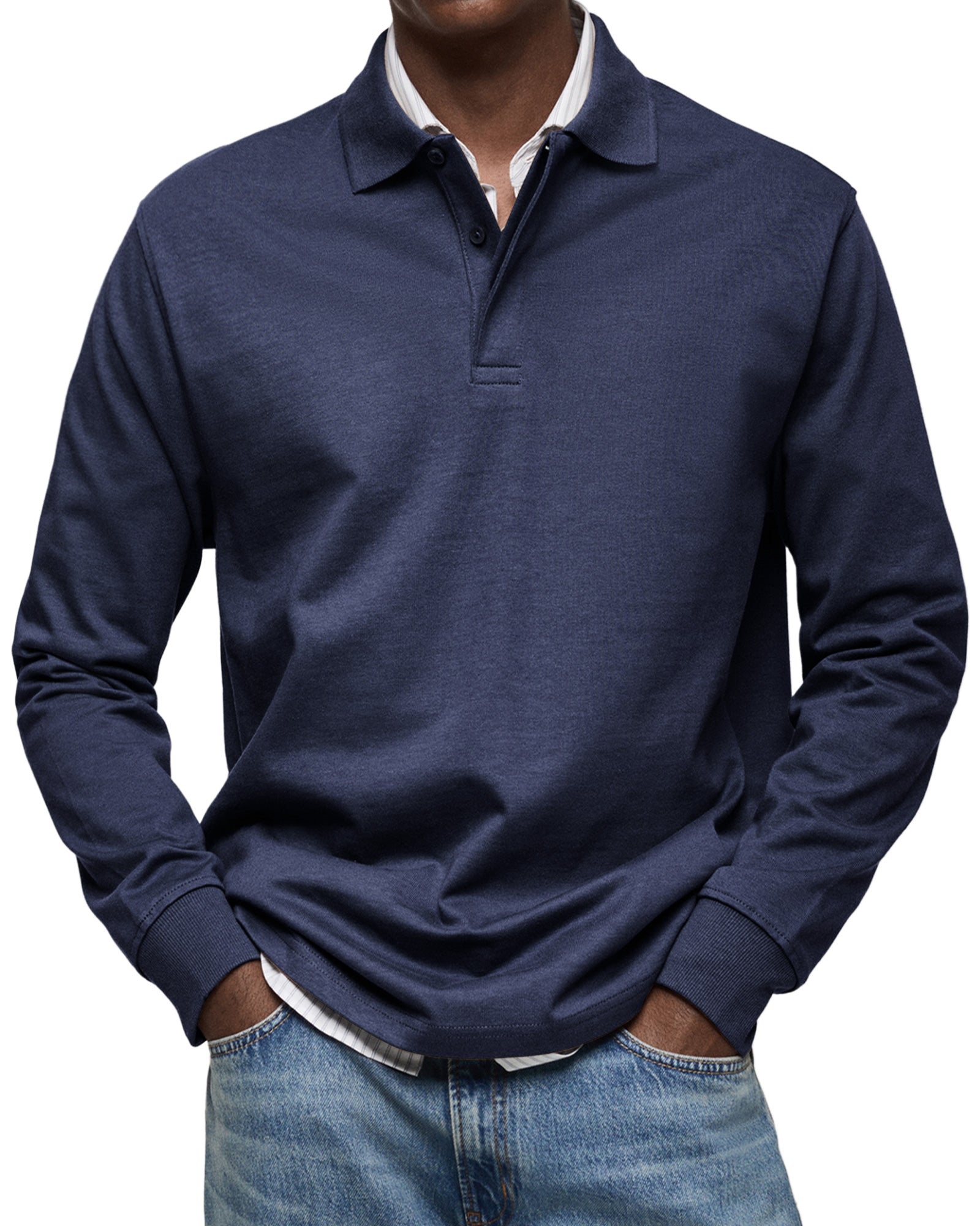 Classic long sleeve polo shirt for men | Wilson