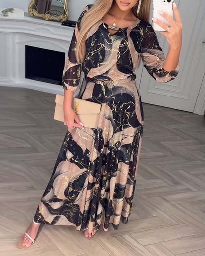 Printed Maxi Dress Chic For Women | Amelisse