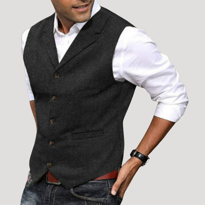 Refined classic longline winter coat for men -1