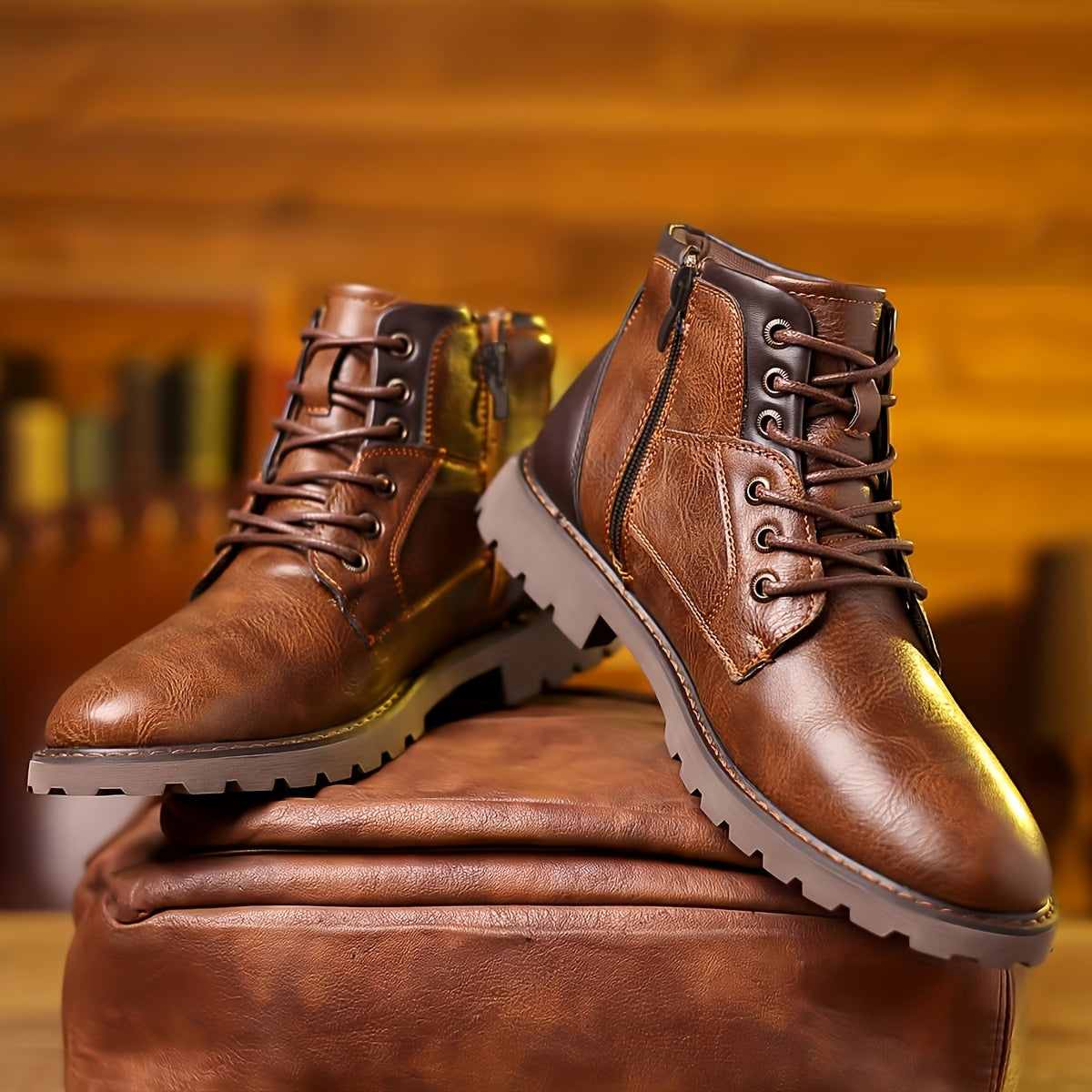 Rugged heritage ankle boots for men | Daniel -2