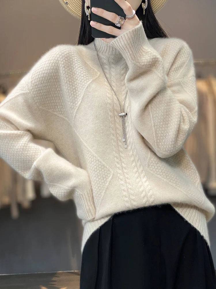 Classic Turtleneck Sweater Cozy For Women | Evelina