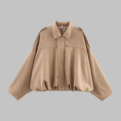 Loose Fit Military Style Jacket Stylish For Women | Calystrine