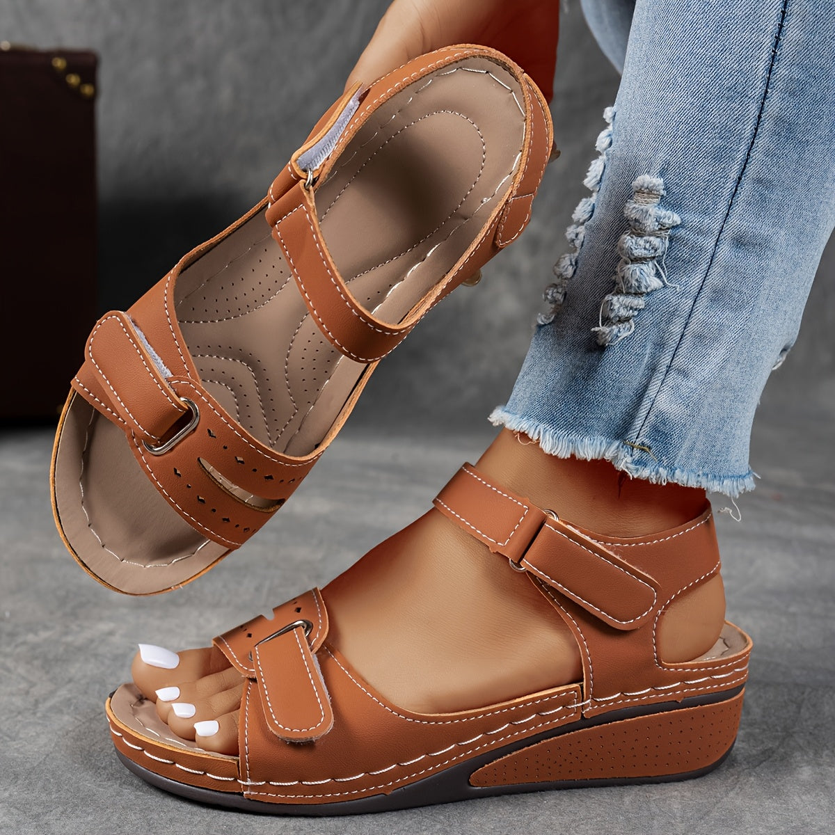 Orthopedic comfort flex slip-on sandals for women | Ariya -5