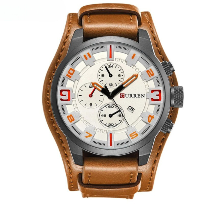 Classic leather strap wristwatch for men | Legacy - 9
