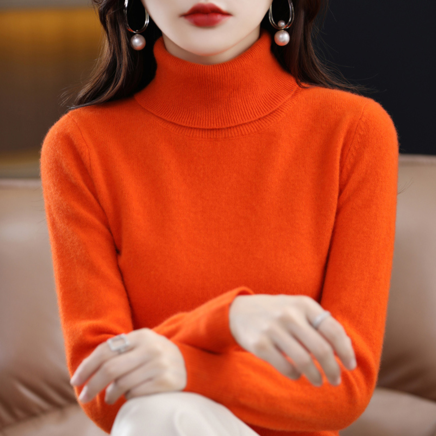 Cosy knit turtleneck sweater for men | Emmie - 9
