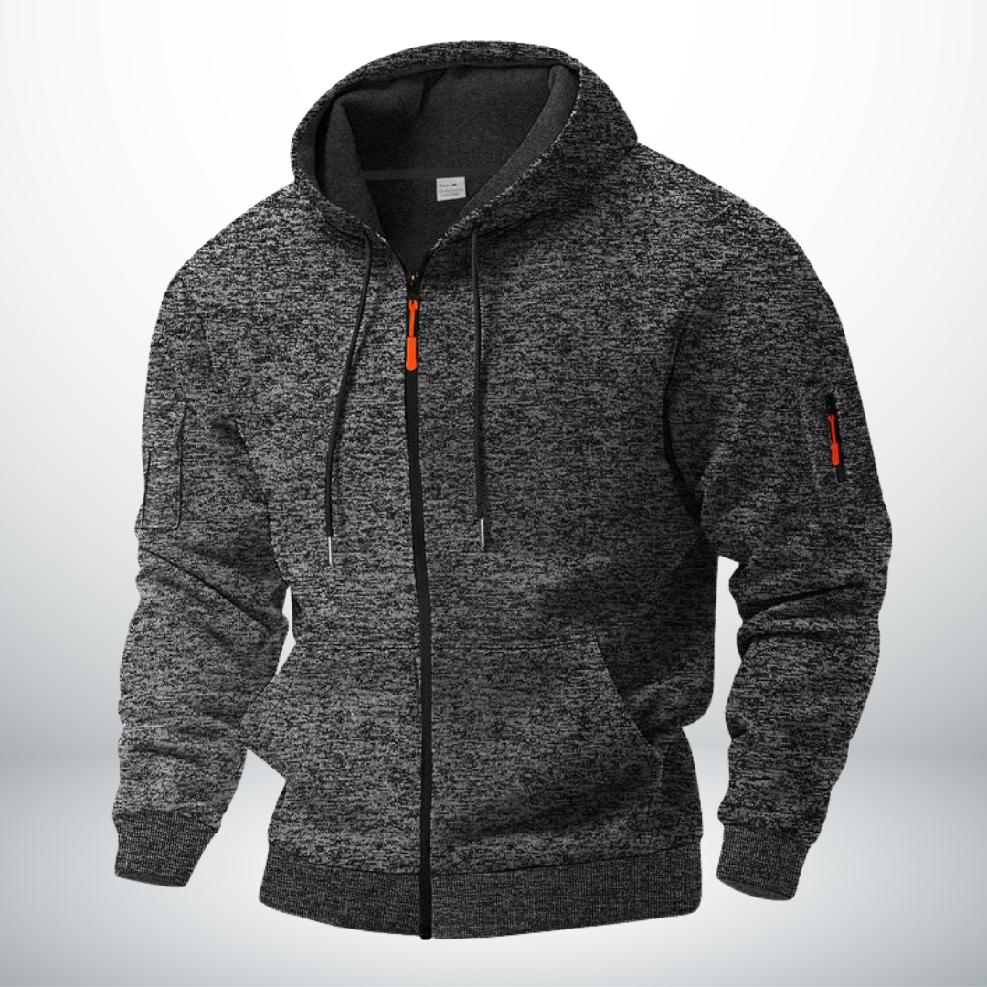 Modern stylish warm fleece jacket for men | Arvion -5