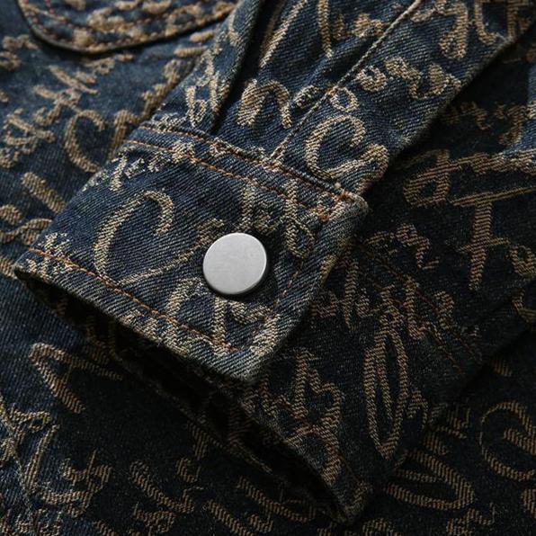 Embroidered Button Front Jacket Stylish for Men | Cassian