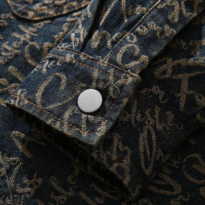 Embroidered Button Front Jacket Stylish for Men | Cassian