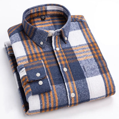 Classic Plaid Button Down Shirt Refined for Men | Everett