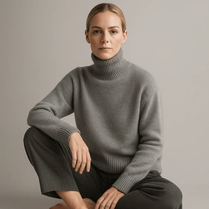 Oversized Turtleneck Sweater Cozy For Women | Elaraine