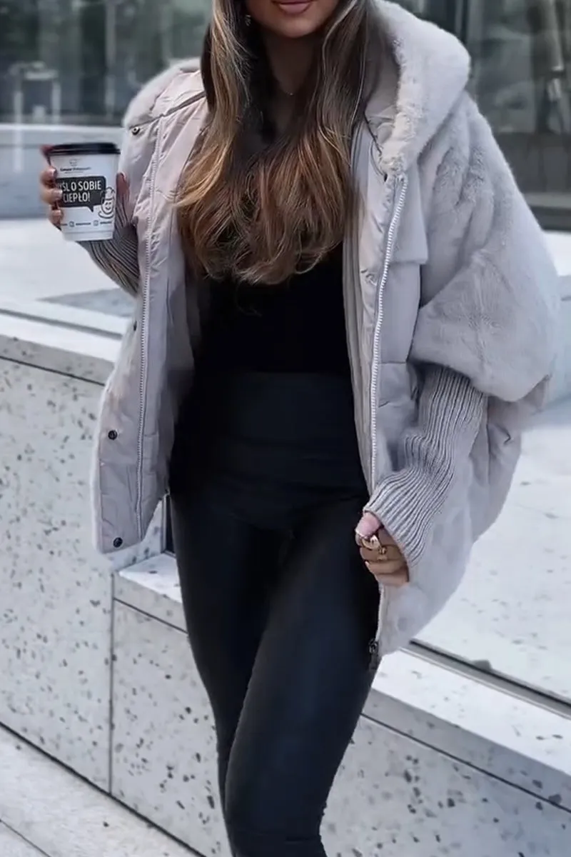 Elegant classic warm winter jacket for women | Ava -10