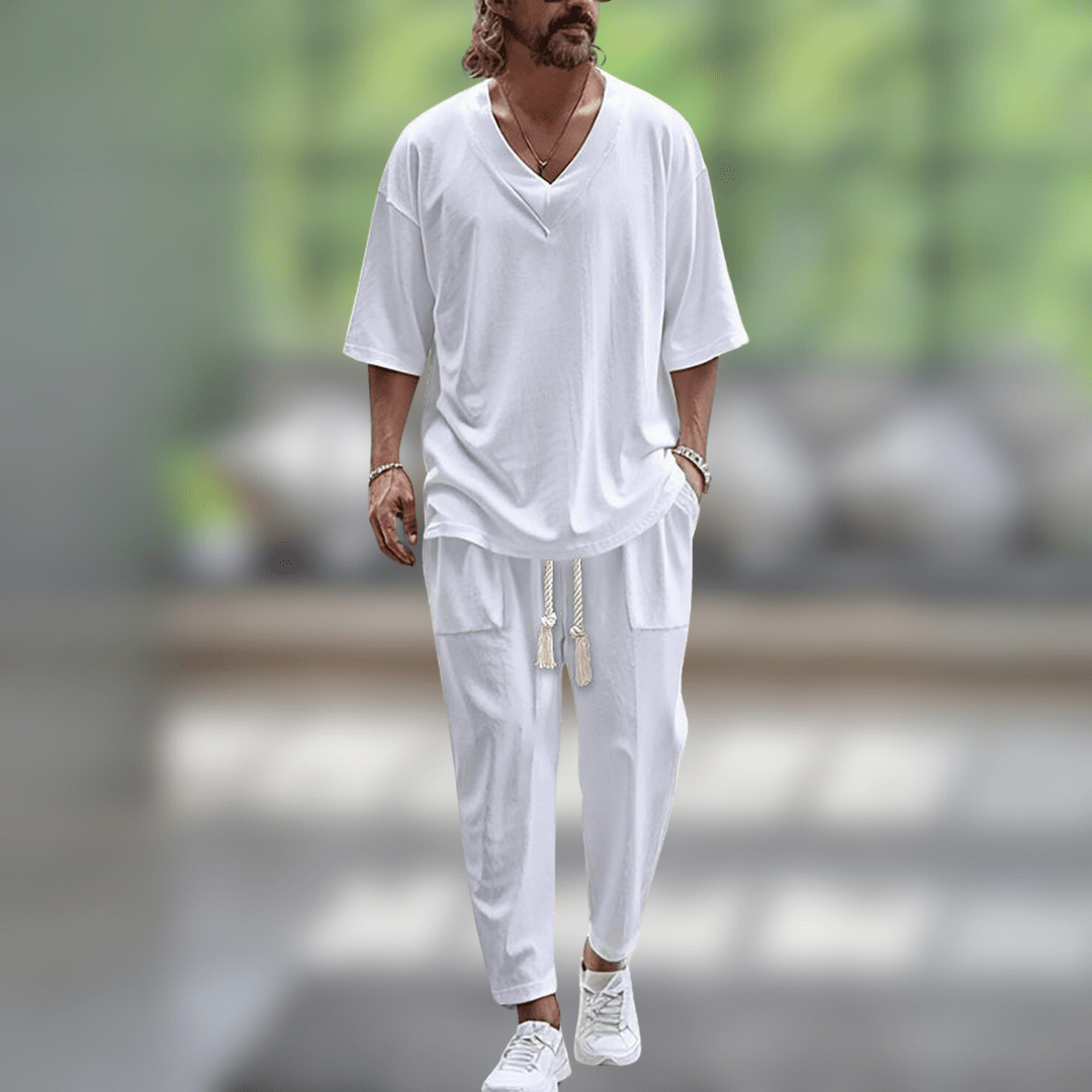 Relaxed Fit Two Piece Set Stylish For Men | Kaelen