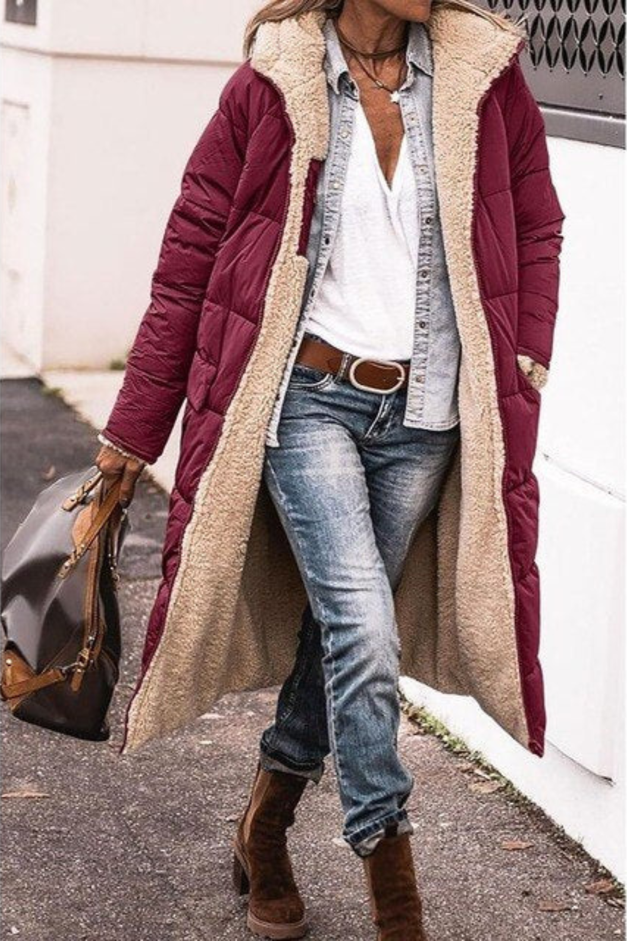 Elegant Reversible Long Coat Stylish For Women | Elvie