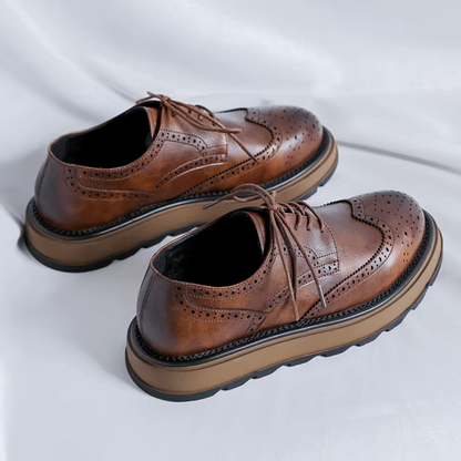 Classic smart brogue Derby shoes for men | West -2