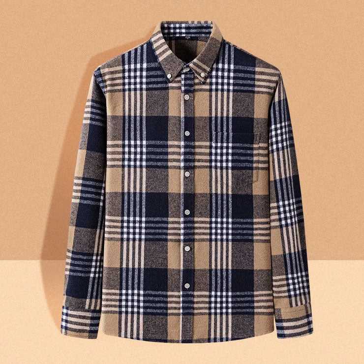 Classic Plaid Button Down Shirt Refined for Men | Everett