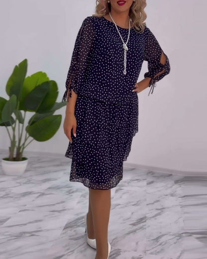 Cosy elegant winter knit dress for women | AUTERELLE - 3