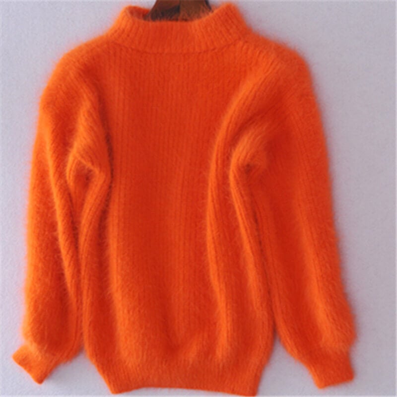 Cosy loose-knit wool blend sweater for women | Emilie - 6