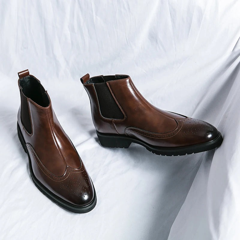 Classic leather chelsea boots for men | Alden - 3