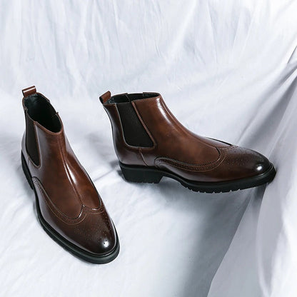 Classic leather chelsea boots for men | Alden - 3