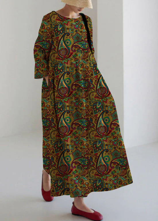 Unique patchwork everyday casual dress for women - 8