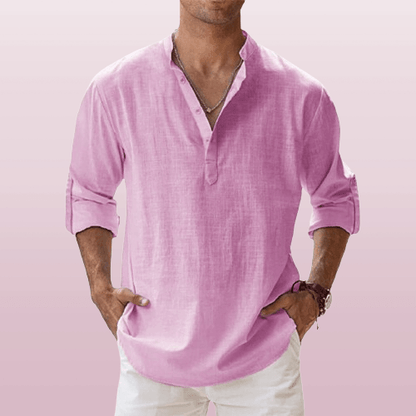 Breathable linen everyday shirt for men - 11